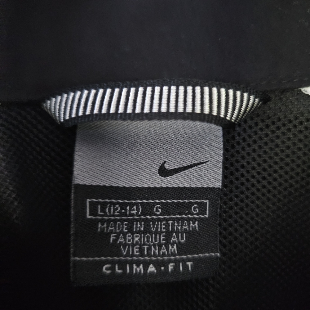 Nike Black and White Windbreaker Jacket with Reflective Trim - Picture 3 of 4